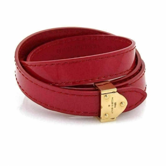 Louis Vuitton Vernis Shiny Red Multi Wrap Bracelet - Picture 1 of 5